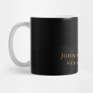 Johnnie walker hiking -Johnnie Hiker Keep Hiking Black Label Mug